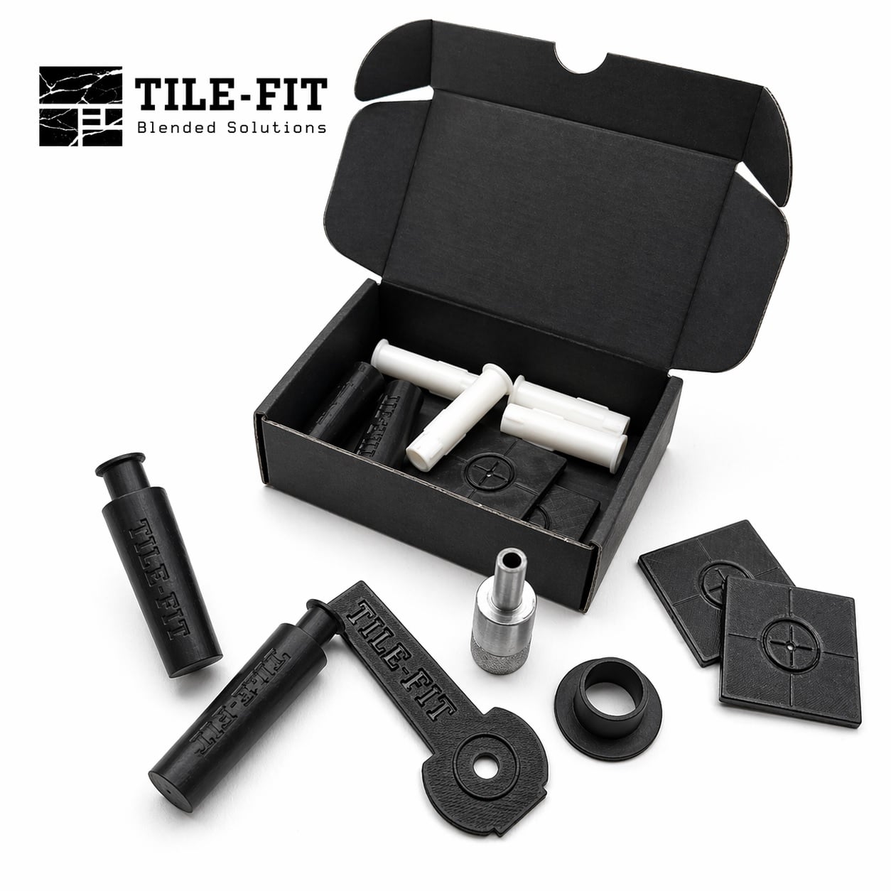 Комплект от 4 Push закачалки за вграждане зад плочка с изкачане Tile-Fit 15 мм