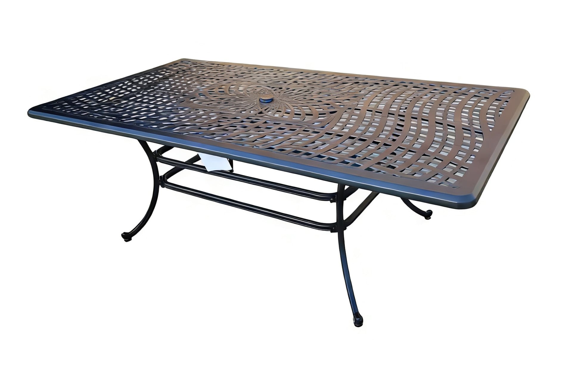 Алуминиева маса за 8 човека Cast aluminium 213х112х73см черна 