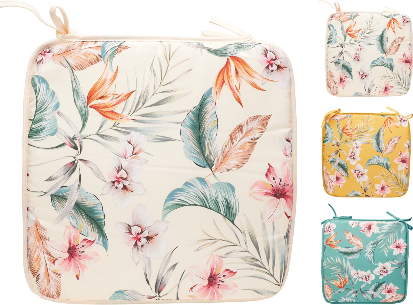 Възглавница за стол Flower 38х38см микс