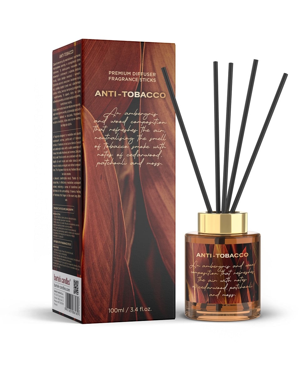 Ароматизатор с пръчици Bartek Candles Anti Tobacco 100 мл