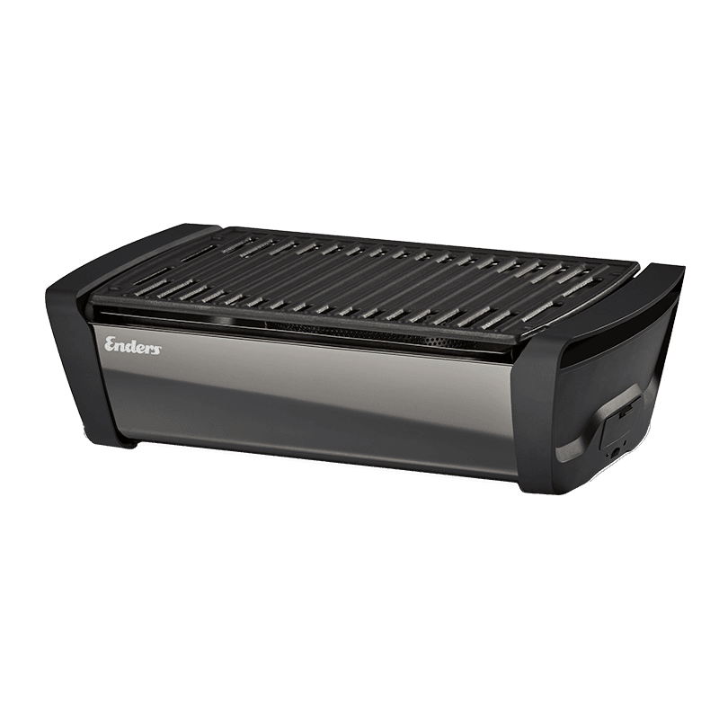 Бездимно барбекю на дървени въглища Aurora Mirror Black