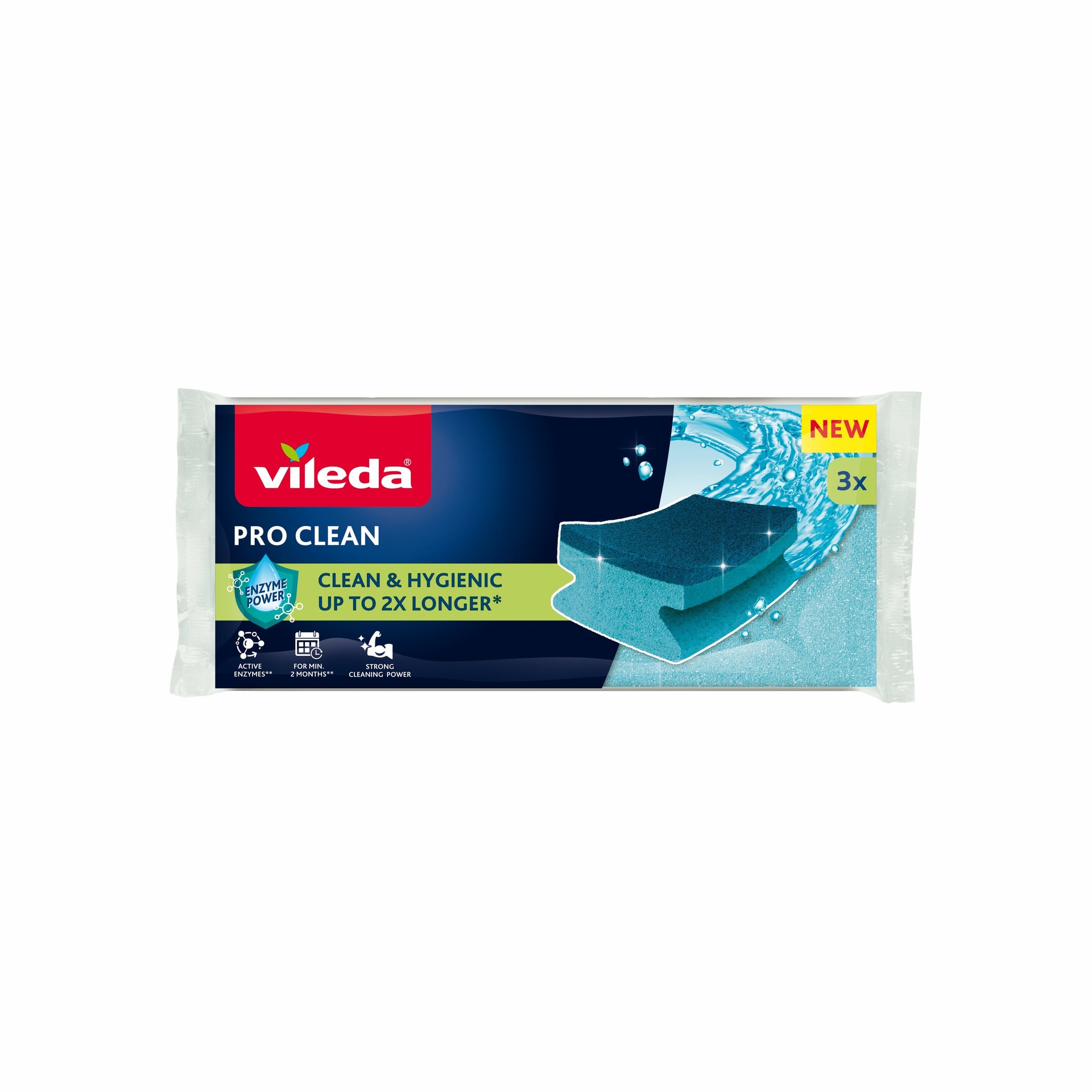 Кухненска гъба Vileda Pro Clean 3 броя 