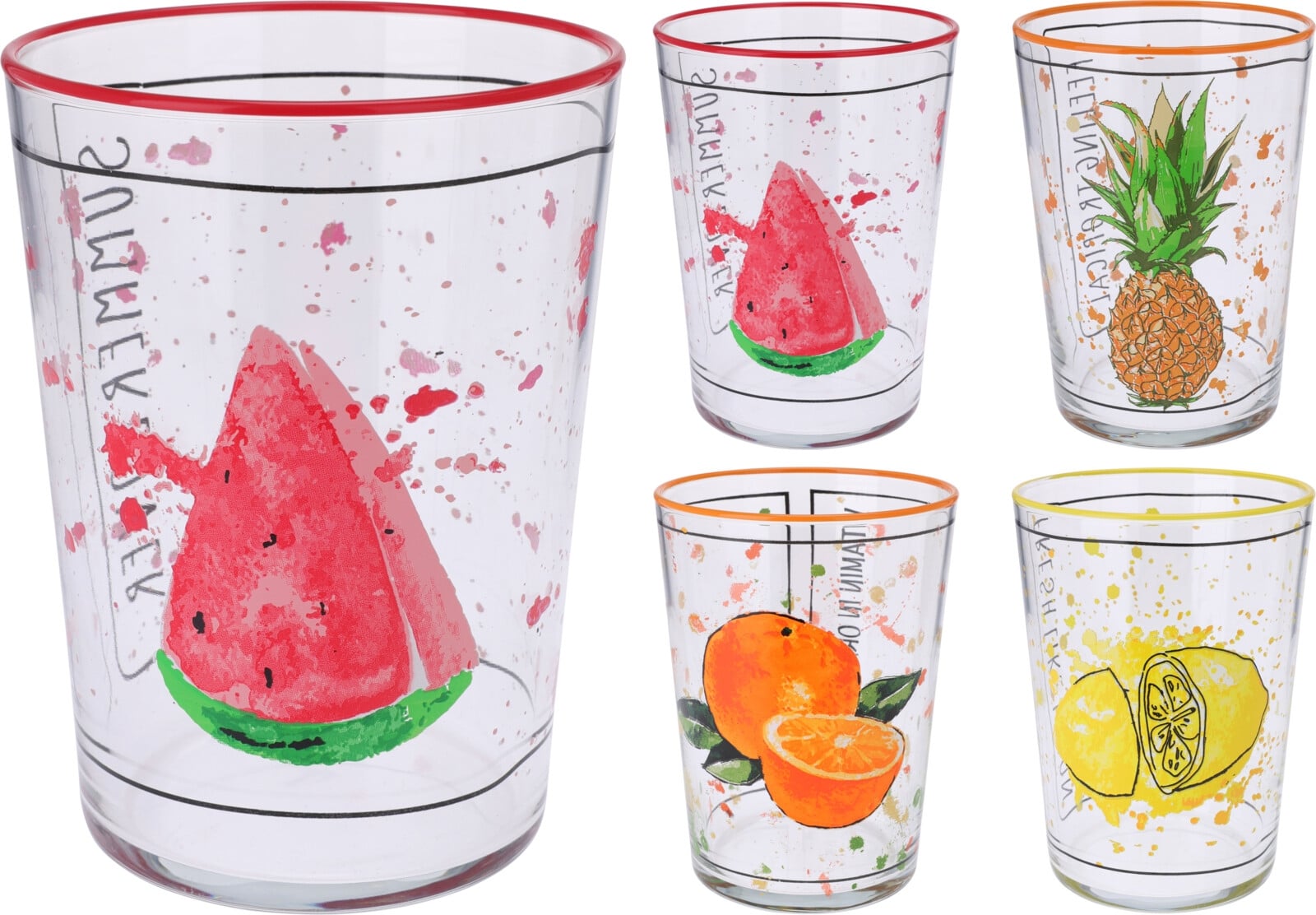 Чаша Fruit 510 мл микс