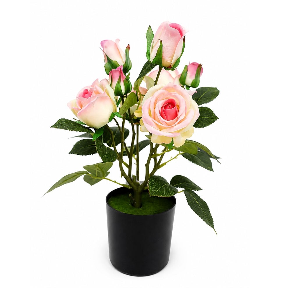 Изкуствено цвете Рози My Garden HA4HSE1619PK410 светлорозово