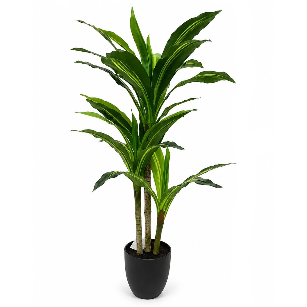 Изкуствено бананово дърво в черна саксия My Garden HA4CL24G95GN зелено