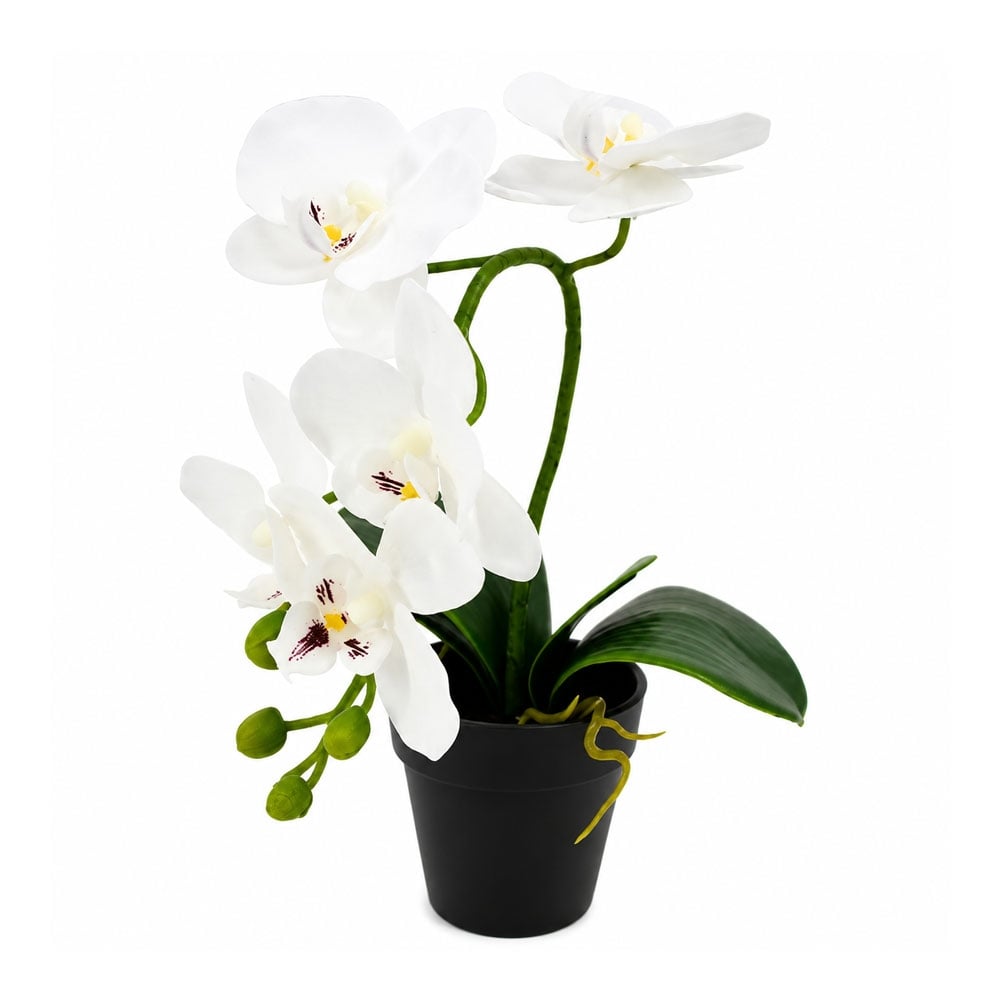 Изкуствена орхидея в саксия My Garden HAC241879 бяла