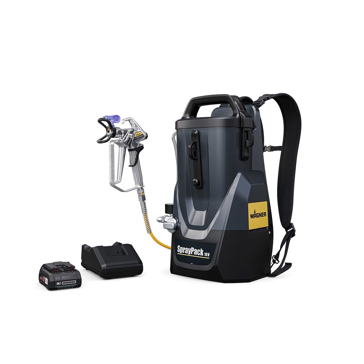 Aкумулаторна безвъздушна система за боядисване Wagner SprayPack 18V kit с батерия и зарядно