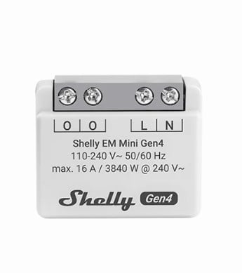 Smart монофазен мерител Shelly EM Mini 16 A Gen4