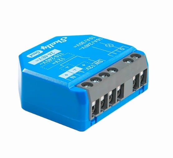 Smart реле 16A Shelly 1 / 1 х On/Off Gen4 / изисква неутрала