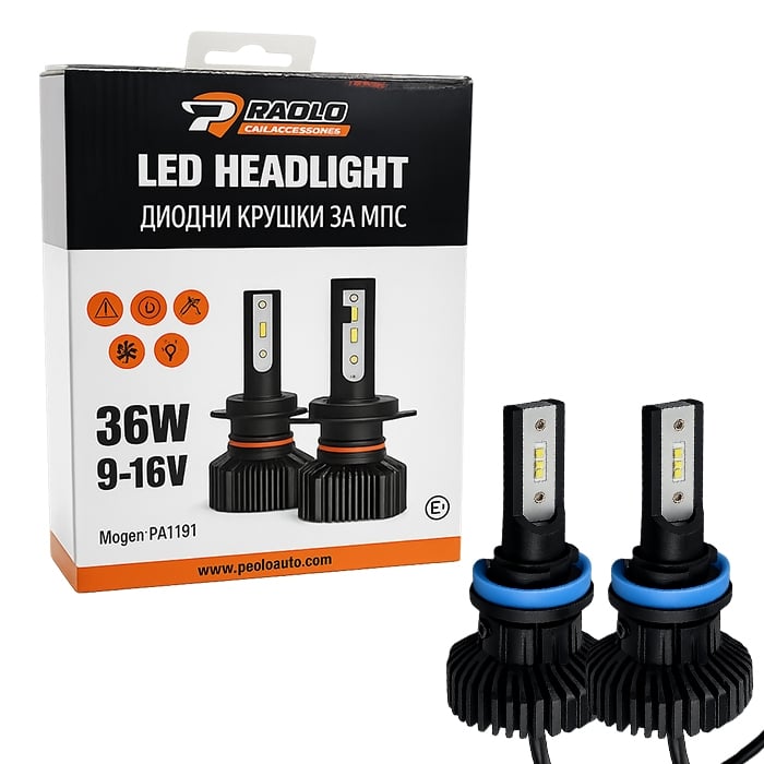 LED крушки за фар H8/H11 36W 2 броя
