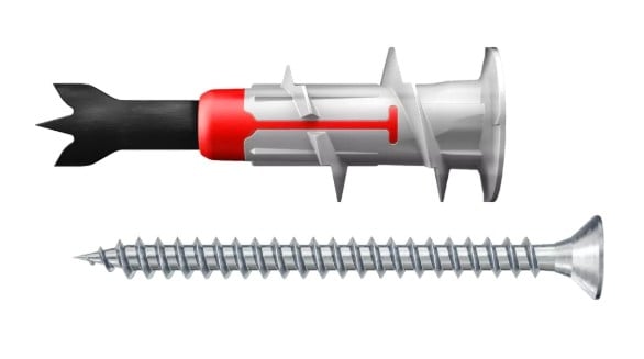 Комплект самопробивен дюбел + винт  Fischer DuoBlade S K NV 545684 / 6 броя