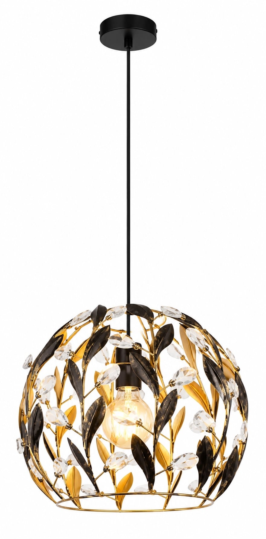 Осветително тяло Ziel Lighting Leaf SE-P5046/1 / 1 х 60 W черно / злато