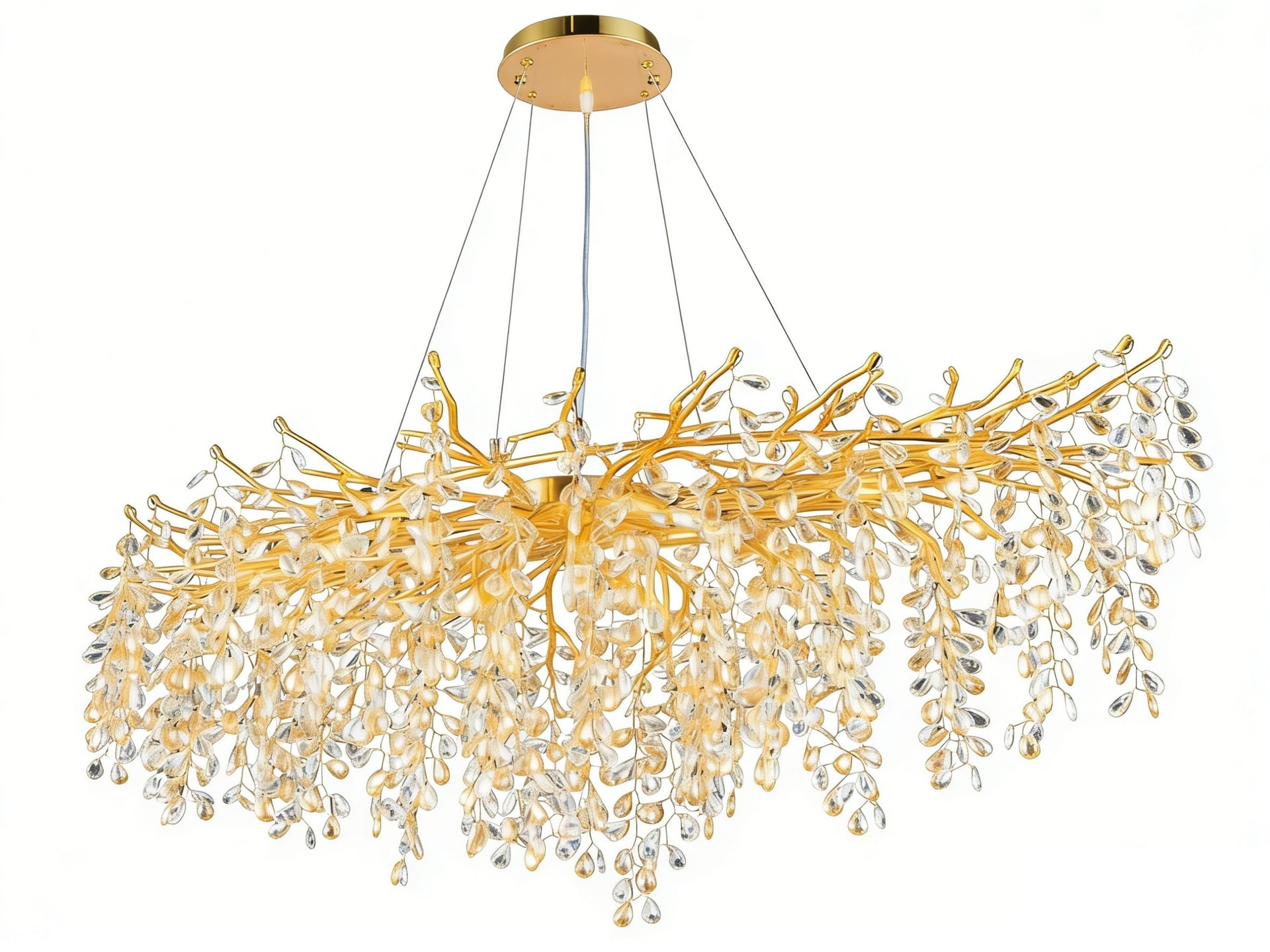 Полилей Ziel Lighting Gold SE-P5139/1100 / 12 х 60 W хром / злато