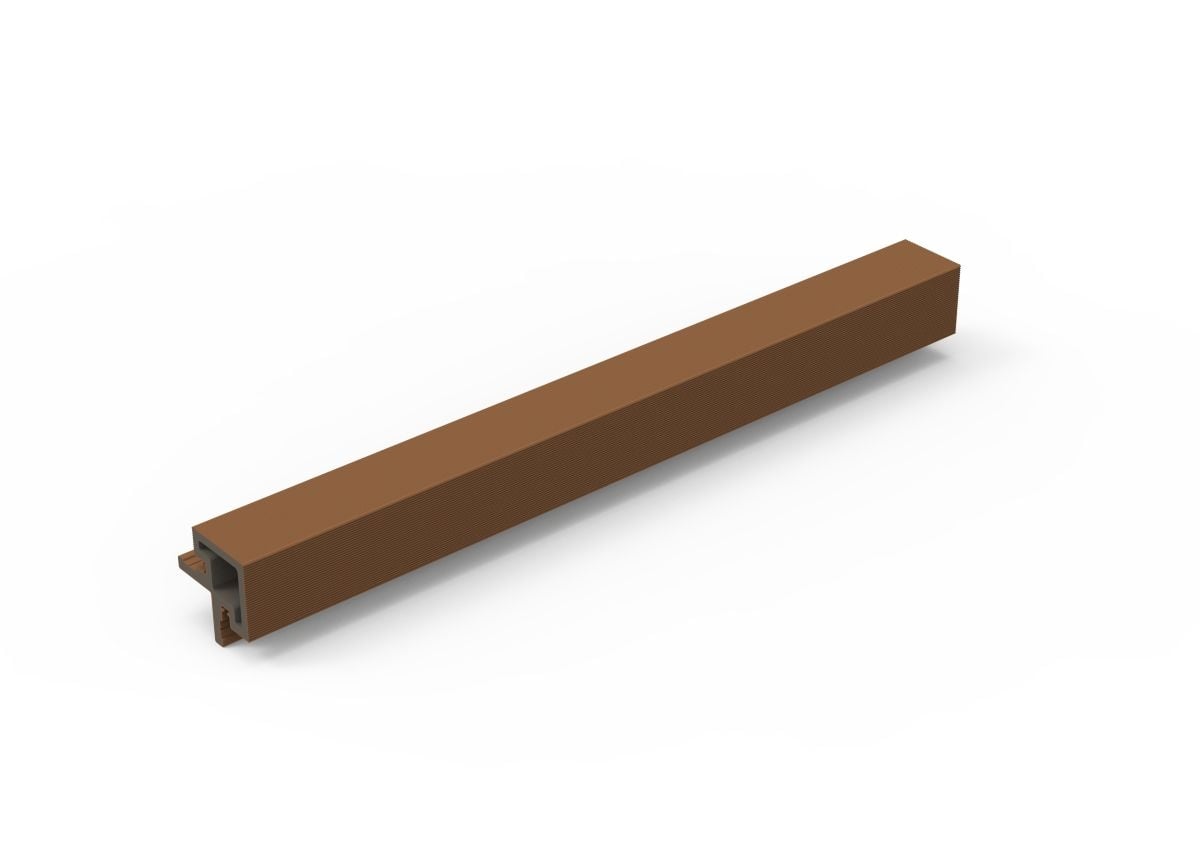 WPC свързващ елемент за фасадни профили Effector JE104-2D-TB / 290 x 4,95 x 4,95 см