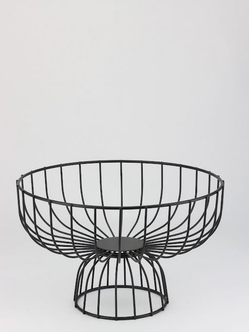Метална фруктиера на столче Horecanо ф 28 x 18,5 см черна