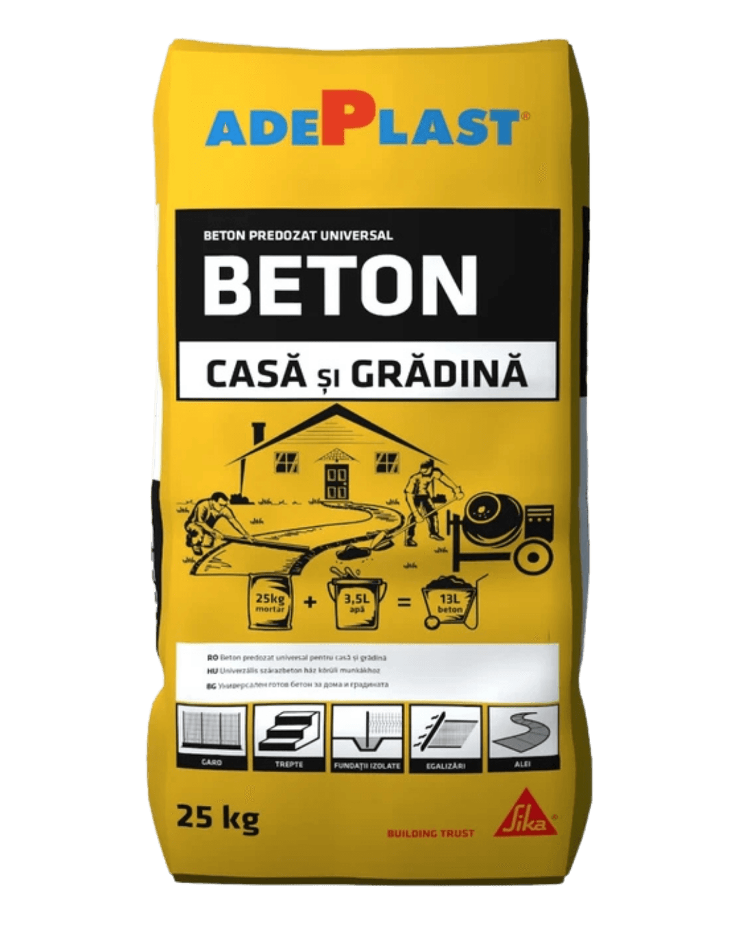 Бетон за универсална употреба Sika Adeplast concrete 25кг