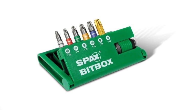 Комплект битове T-STAR plus SPAX 6 бр. с държач 25 мм