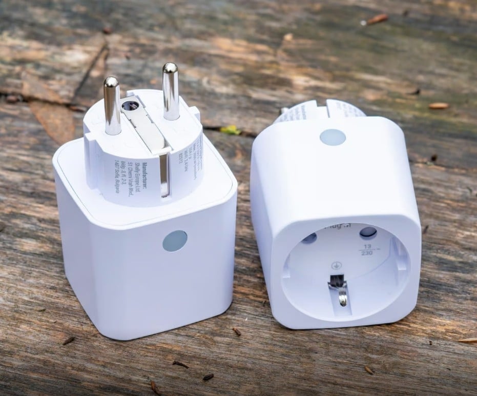 Smart адаптер за контакт 13 A с мерител Shelly Plug M Gen 3 - 2 броя