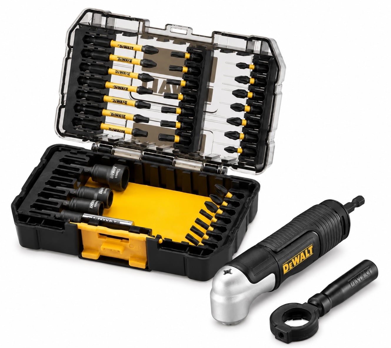 Комплект ударни битове DeWALT McLaren F1 / 33 броя + приставка за прав ъгъл