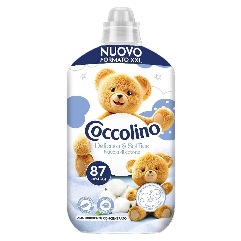 Омекотител Coccolino Delicato e Soffice концентрат 1,827л  / 87 пранета