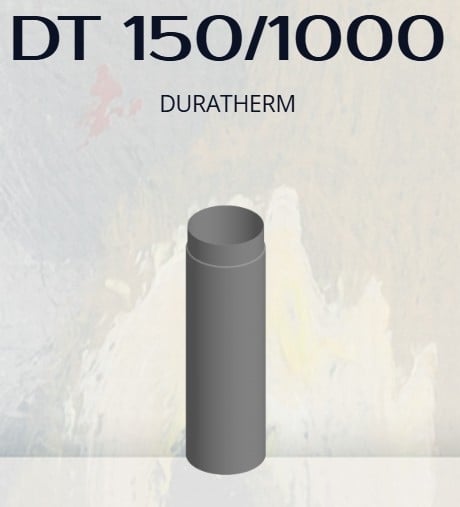 Димоотводна тръба права Duratherm DT, Ф150, 100 cm