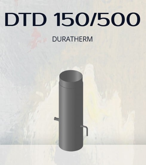 Димоотводна тръба права, с клапа Duratherm DTD Ф150/500