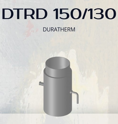 Преходник за димоотвод с клапа  Duratherm DTRD Ф150-130