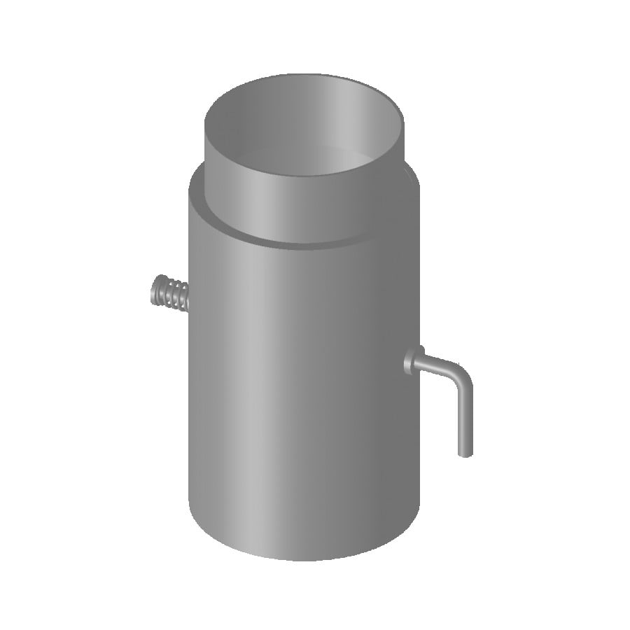 Преходник за димоотвод с клапа Duratherm DTRD ф150/130мм