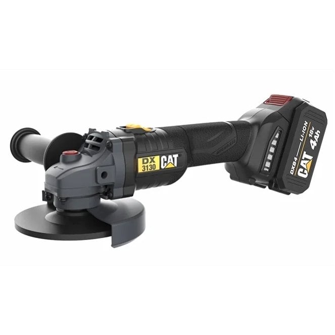 Акумулаторен ъглошлайф CAT DX3130 18V ф125мм с батерия и зарядно