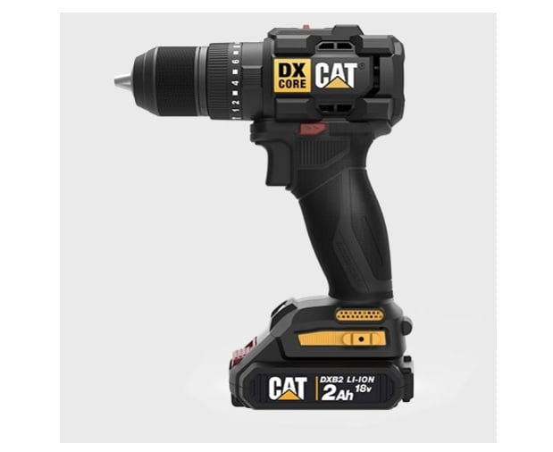 Акумулаторна ударна бормашина CAT DX1010 18V 50Nm с 2 батерии и зарядно