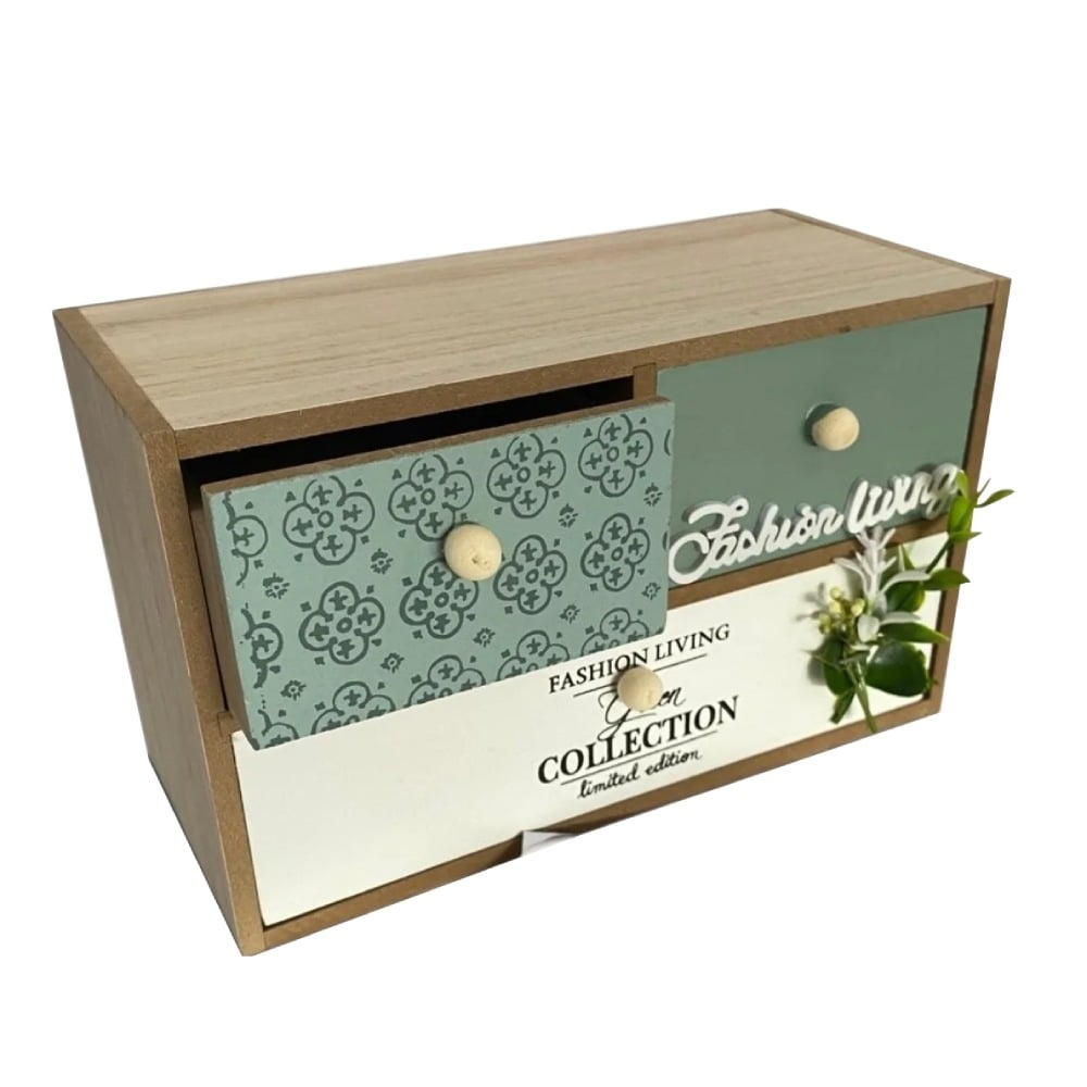 Дървена кутия Green collection 40381 / 22.3х10.2х13.5 см 