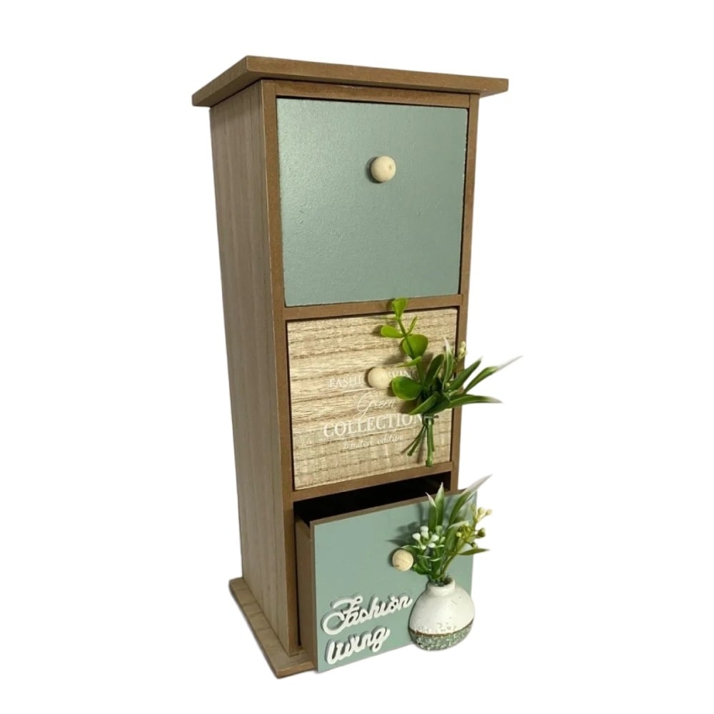 Дървена кутия Green collection 40388 / 13.5х11х32см 