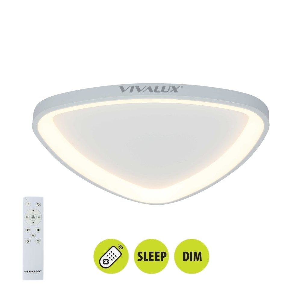 LED плафон Vivalux Andromeda 72W 3000K-4000K-6000K бял с дистанционно