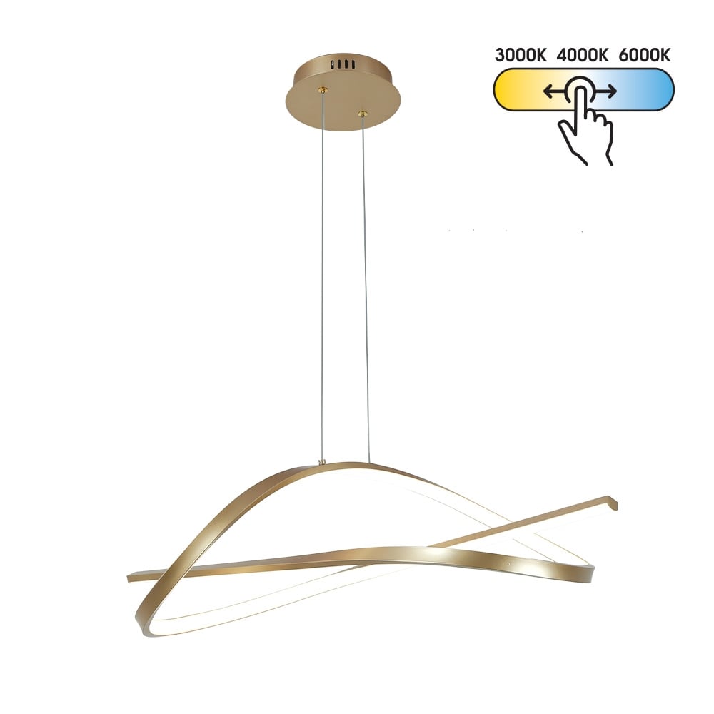 LED полилей Vivalux Mirage-P 40W 3000K-4000K-6000K GD злато