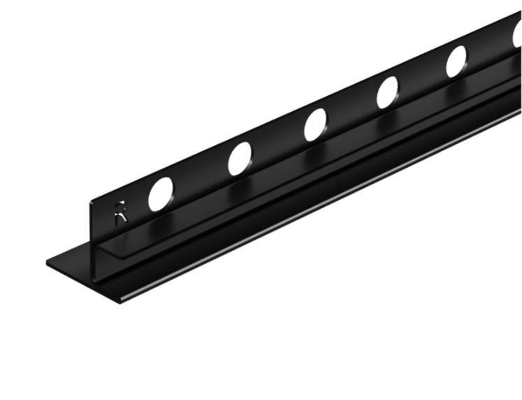 Лайсна за стъклена преграда Balneo Black дясно - 120 cm