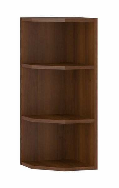 Горна ъглова етажерка Grand New орех