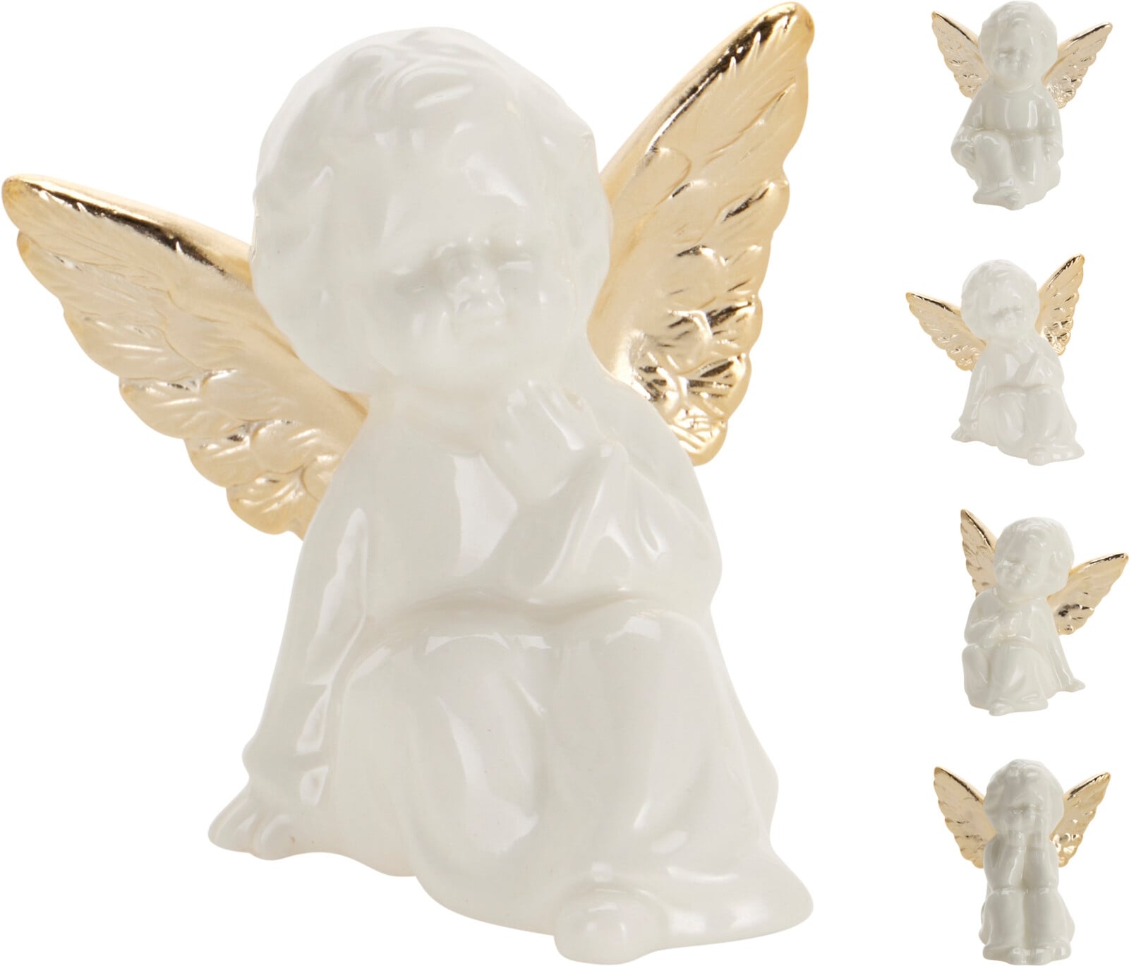 Коледна фигурка Angel 9х8х9см микс