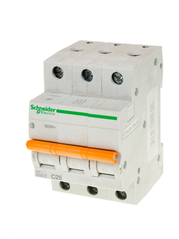 Прекъсвач Е63N+ 3P 25А крива C 6kA
