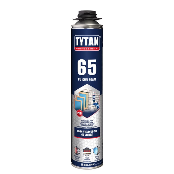 Полиуретанова пистолетна монтажна пяна Tytan Professional 65л