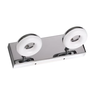 LED осв. тяло за баня, 2x5W, 4200K, IP44  за стена хром