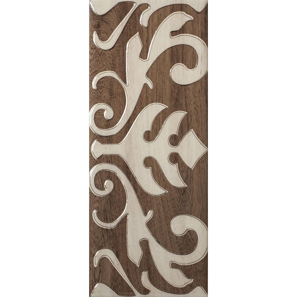 Плочки за стенна декорация IJ Lucia ornament 200x500мм кафяви фасет лукс
