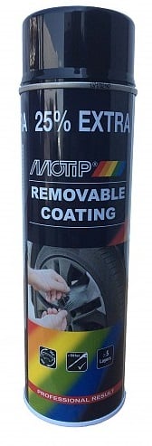 Спрей Motip Sprayplast черен гланц 500мл
