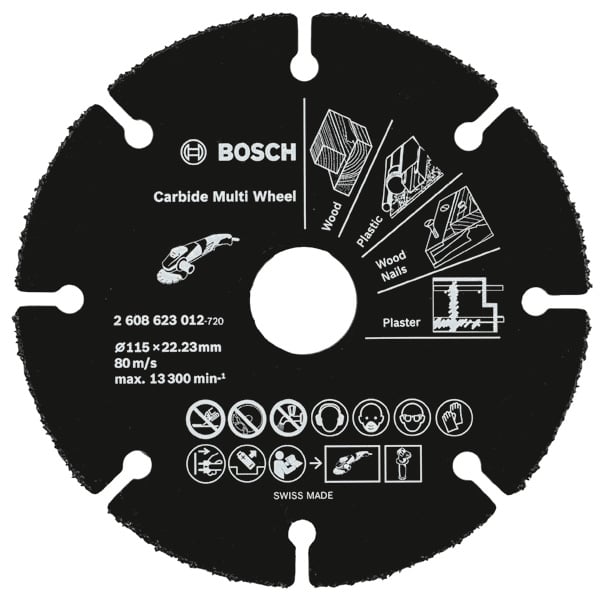 Карбиден мултидиск Bosch 125х22.23х1.2мм 