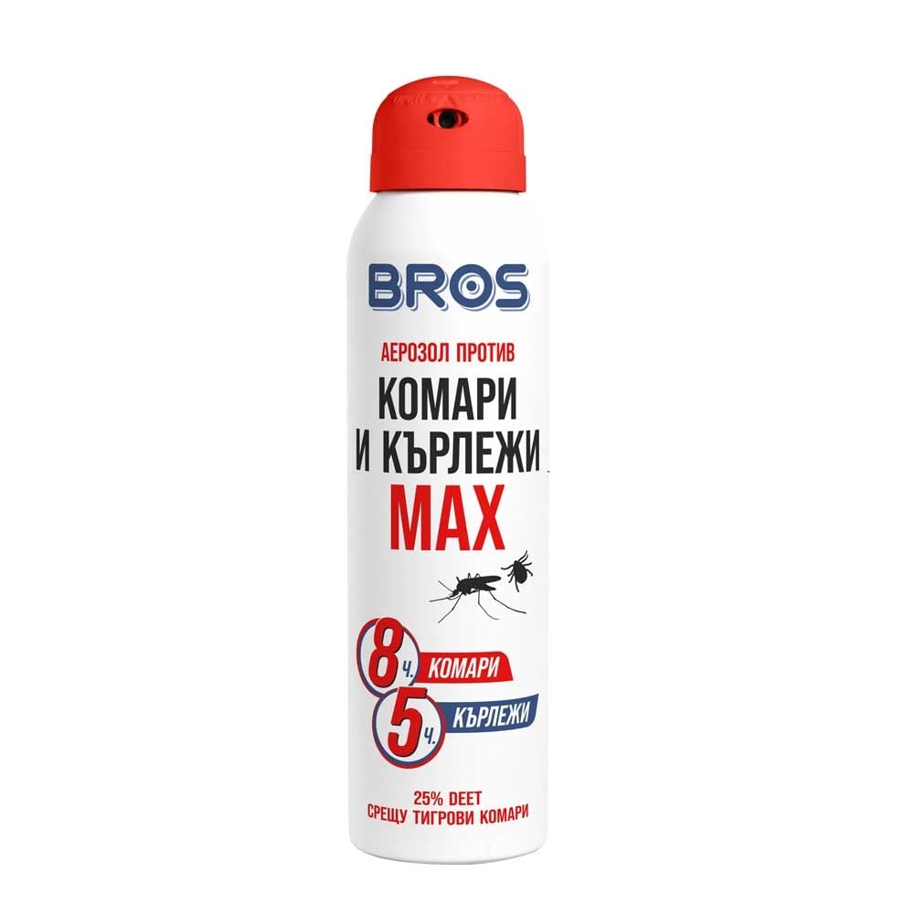 Спрей против комари и кърлежи с продължително действие Bros Max 90мл