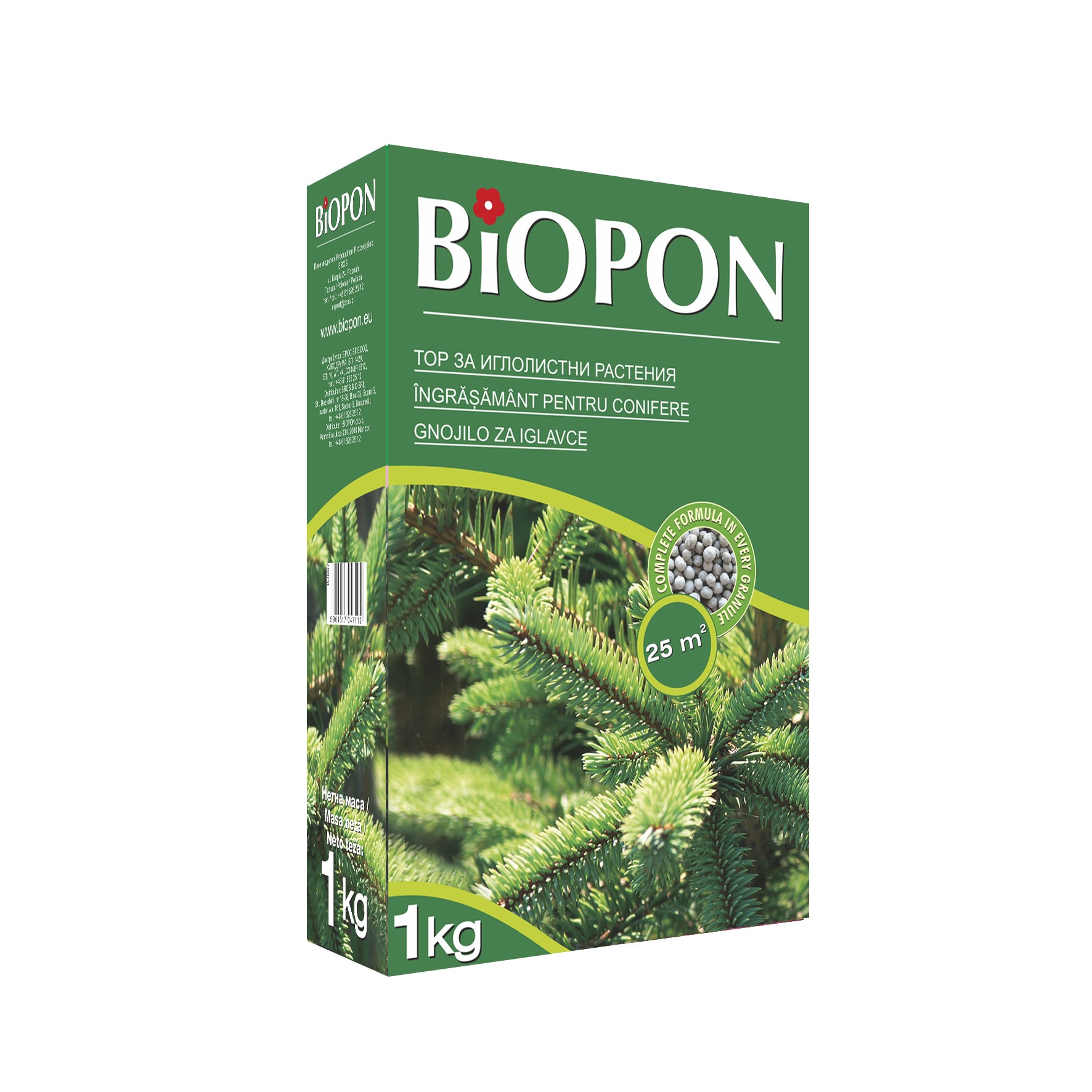 Гранулиран тор за иглолистни растения Biopon 1кг