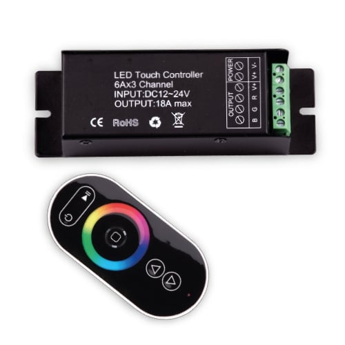 RF touch контролер за RGB светодиодно осветление 216W