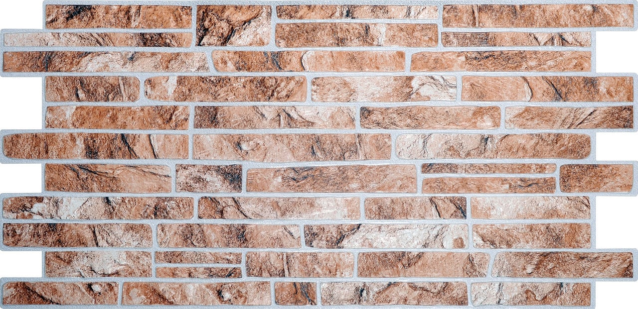 PVC панел за интериорна декорация 0,4 Stone Slate Yellow 0173-10Ж