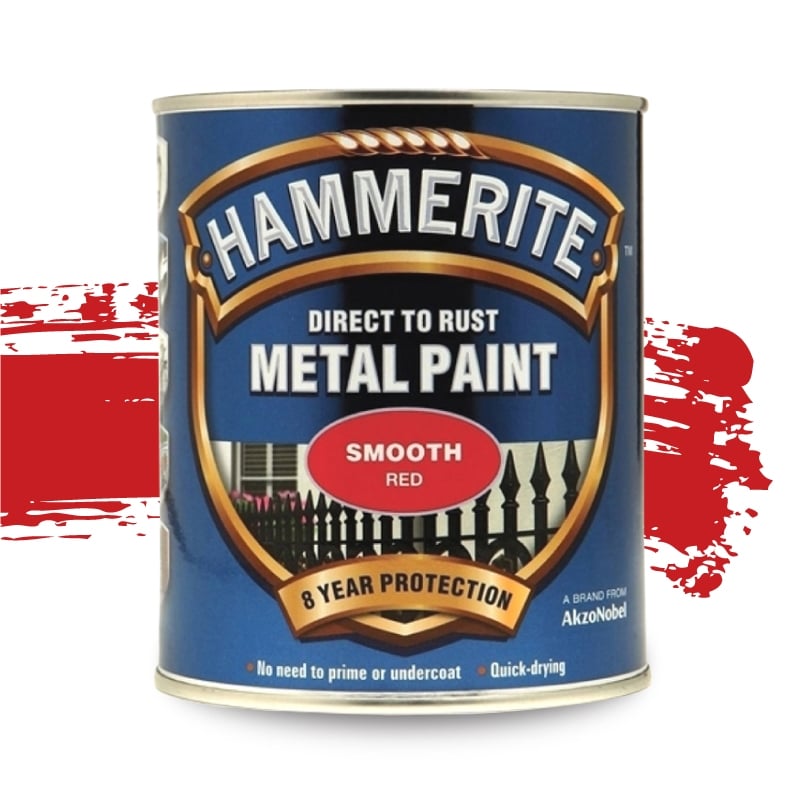 Боя за метал Hammerite Direct To Rust гланц червена 0,75л