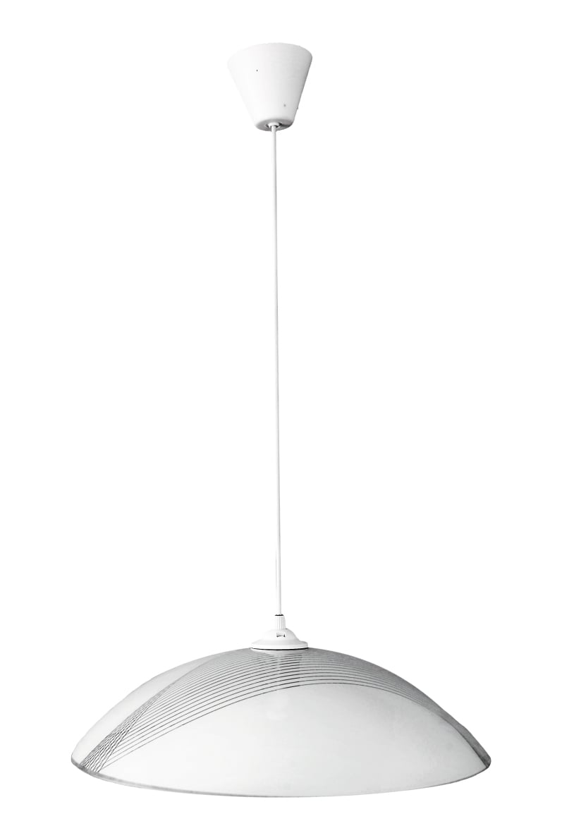 Пенделно стъкло Дива SP 31410 + бял кабел /  Е27 1х60W