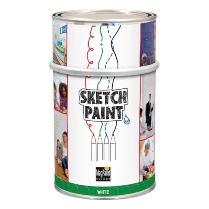 Боя за бяла дъска MagPaint SketchPaint бяла гланц 0,5л
